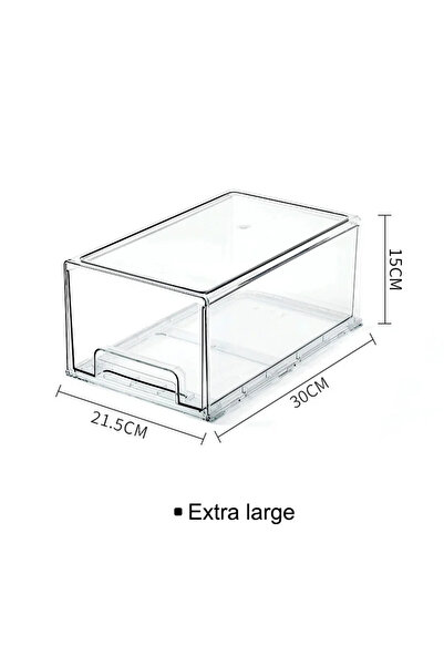 Choice صندوق تخزين كبير جدًا لثلاجة المطبخ، من نوع الأدراج، لحفظ الطعام طازجًا، مناسب للبيض واللحوم الغذائية.