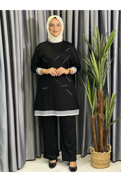 Butik büyük beden Viscose Combed Cotton Set