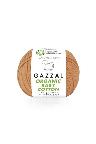 Gazzal Βιολογικό Βρεφικό Βαμβάκι 50 Γρ. 100% οργανικό βαμβάκι Πλεκτό νήμα Amigurumi Yarn 438