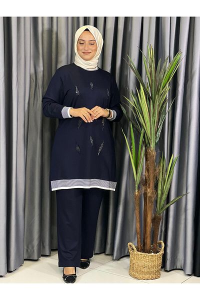 Butik büyük beden Viscose Combed Cotton Set