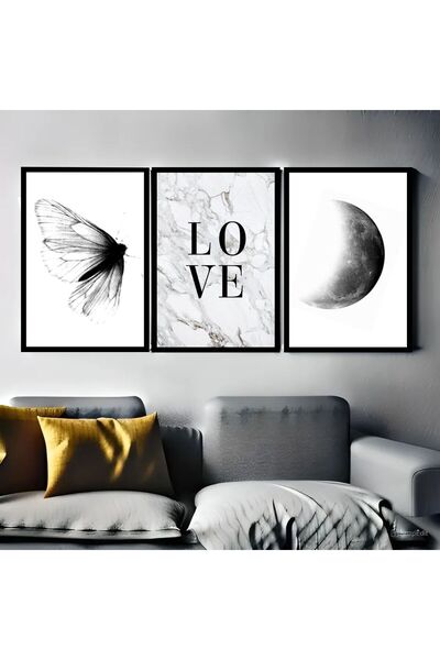 icase Love Kelebek Ay Aura Decorative Painting Concept Διακοσμητικός πίνακας ...
