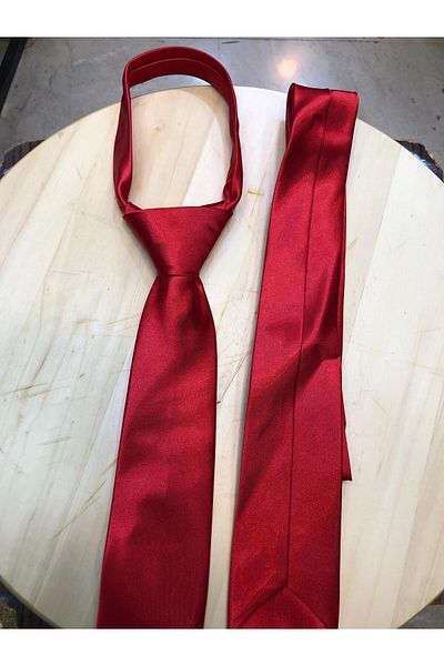 Terry Unisex Red Children's Tie