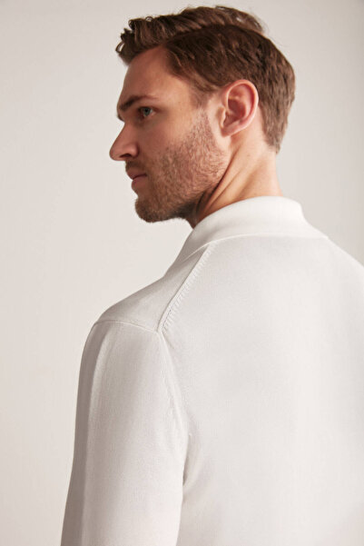 Hemington Pure Cotton White Knitwear Jacket