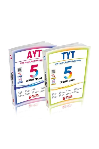 Zafer Yayınları Zafer Yayınları TYT-AYT 5’Li Tüm Dersler Deneme Sınavları Sor...