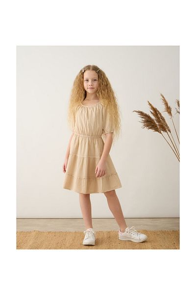 CİCHLİD Girl's Short Sleeve Dress