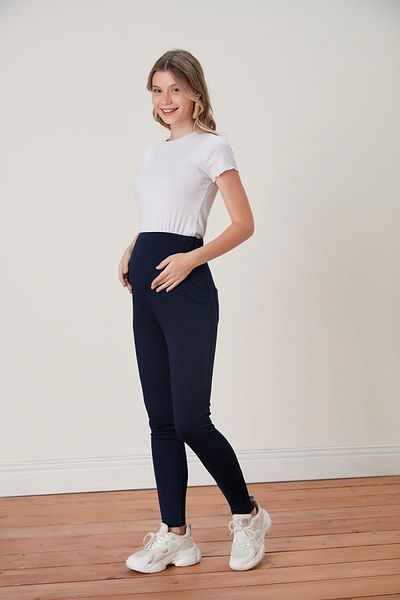 Işşıl Işşil 5012-steel Knitted Flexible Maternity Riding Tights
