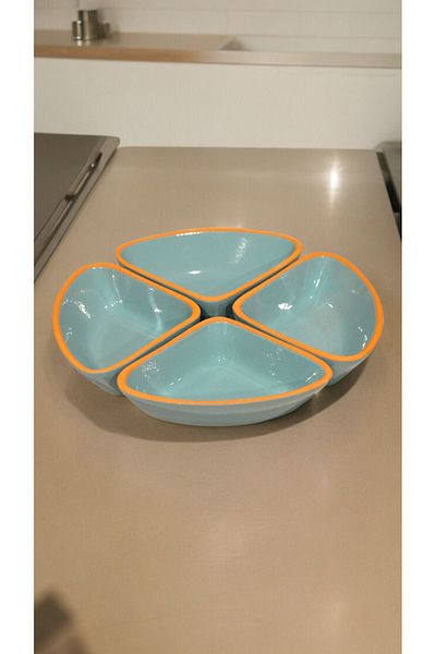 Viapot Clover 190 ml Casserole Bowl - Full Glazed 4-Piece Pottery Set