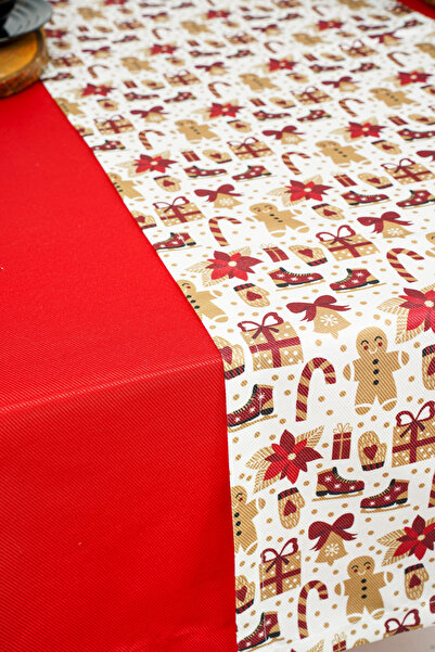 Lucien Home Yılbaşı Baskılı Dertsiz Tekli Runner (40*140)