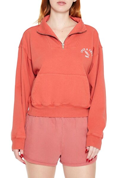 Forever 21 Track & Field Yarım Yaka Sweatshirt