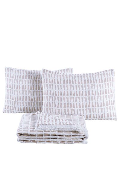 Elart Joli Yatak Örtüsü Tek Kişilik Ekru