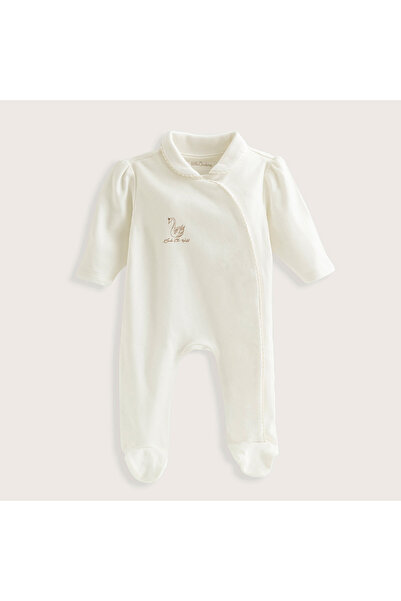 Chakra Ecru Little Swan Newborn Jumpsuit