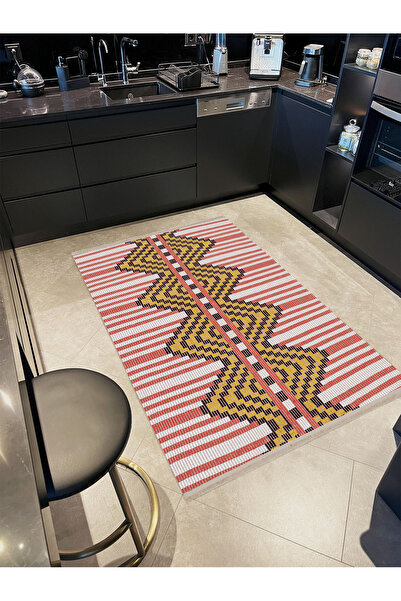 Rugs Modern Halı Συλλογή Paris Μοντέρνο Διακοσμητικό Χαλί με Θέμα Ροζ Καφέ, Ρ...