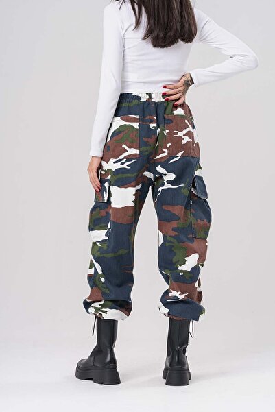 go gang own Hunter Kargo Камуфляжні штани з регульованими кишенями та манжетами