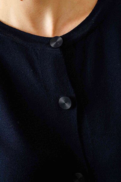 Hooopstore Πλεκτή ζακέτα Perla Navy Blue