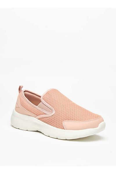 Dash Textured Slip-On Sports Shoes with Pull Tabs