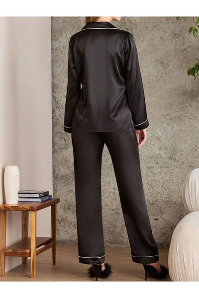 LİNOTTİ SET Pijama cu mânecă lungă din satin 01200