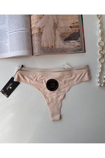 İntive Lingerie Γνήσιο Laser Cut Spandex Invisible Seamless Διαφανές λεπτομερές στρινγκ- 2803