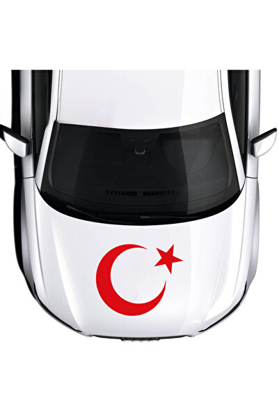 Sönmez Sticker Ay Yıldız Sticker - Türk Bayrağı Sticker - Oto Sticker - Araba...