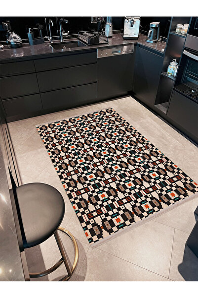 Rugs Modern Halı سجادة ديكور حديثة من مجموعة باريس ذات طابع بني ونمط هندسي 175