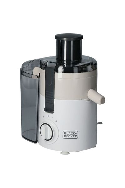 Black&Decker عصارة فواكه بقوة 250 واط مع أنبوب تغذية كبير سعة 950 مل