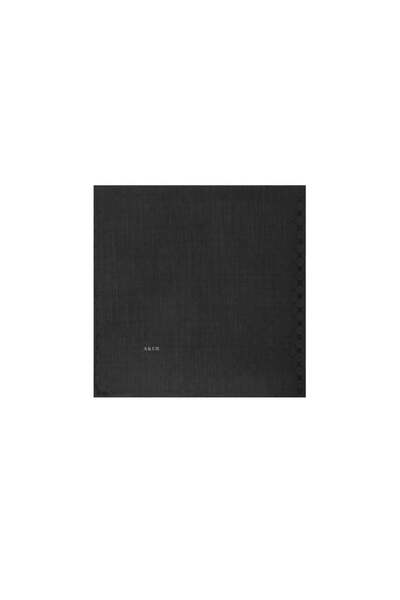 Aker Jakarlı İpek Koton Eşarp - 7071798-911 Siyah