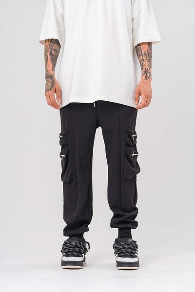 go gang own Cargo Jogger Trousers with Hip Pocket and Leg Detail