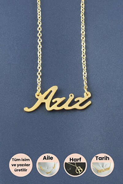 Bijuteri Net Aziz İsimli Kolye