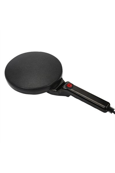 ZARTSEN 1pcs Black Plug Eu 220v Electric Crepe Maker Breakfast Pizza Baker Pan Non-stick Griddle