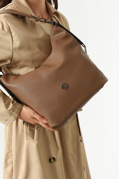 Lifonbag Geantă de umăr și de mână pentru femei, cu curea încrucișată, texturată moale, cu 5 compartimente, cu detalii despre accesorii