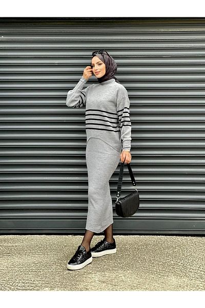 Nergis Neva Butik Knitwear Suit with Jile