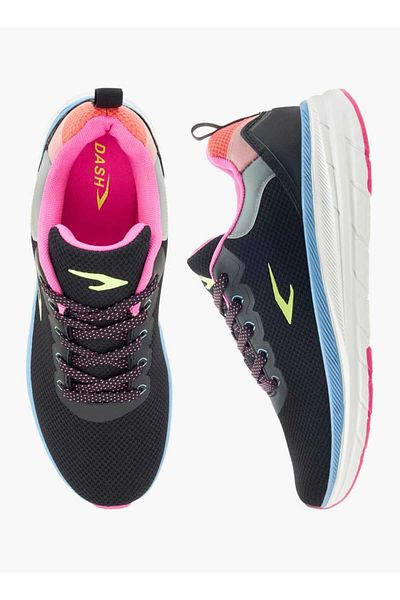 Dash Colourblock Sports Shoes with Lace-Up Closure