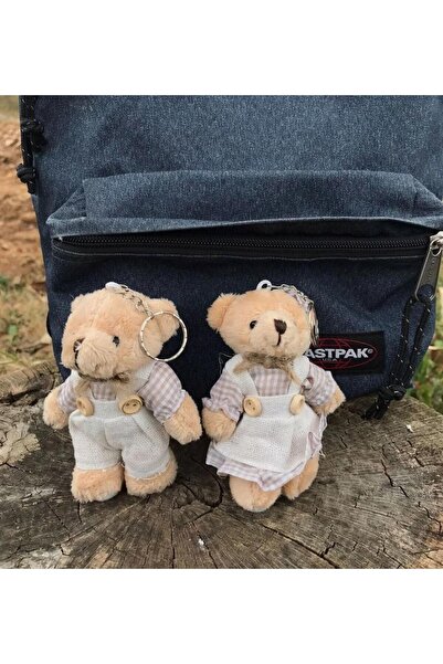 OZN AKSESUAR زوجين أفخم دمية دب المفاتيح لطيف فتاة صبي لعبة دمية دب