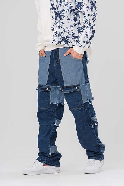 go gang own Pantaloni largi, cu plasture și buzunare