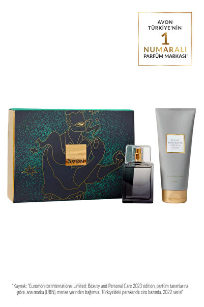 AVON TTA Today Erkek Parfüm ve Saç ve Vücut Şampuanı Hediye Seti