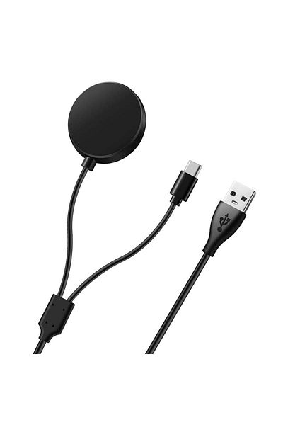 Choice black 2 in 1 Galaxy Watch Charger Compatible with Samsung Galaxy Watch 6 /6 Classic /5 Pro/5/4/3/Act