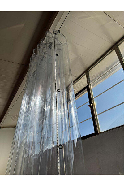 sizenelazım 1.5m x 1m Şeffaf Balkon, Teras Perdesi ve Bağlantı Ekipmanları