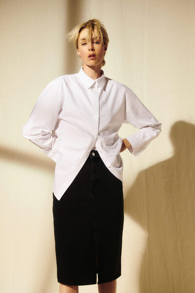 H&M Diz Boyu Kot Etek