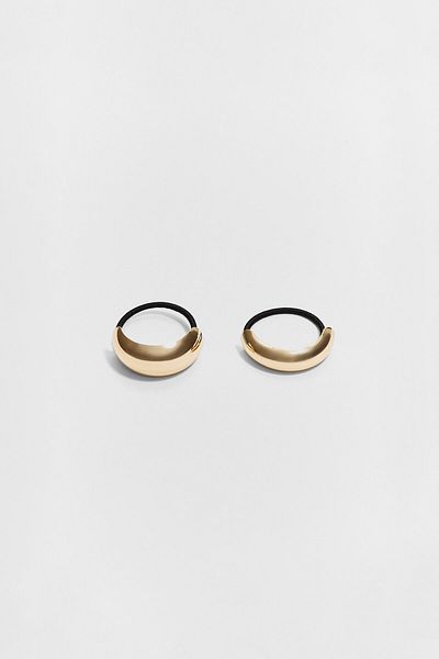 Stradivarius Set of 2 Contrast Metal Detailed Rubber Buckles