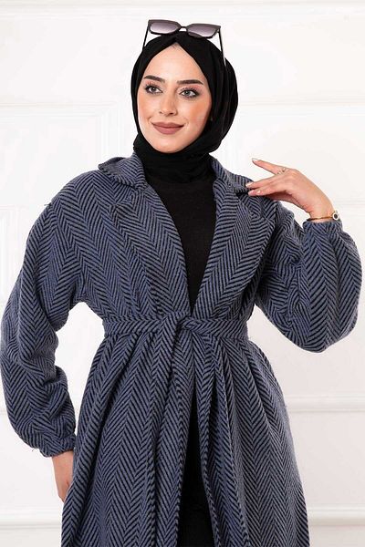 EBRUTESETTÜR Herringbone Patterned Coat