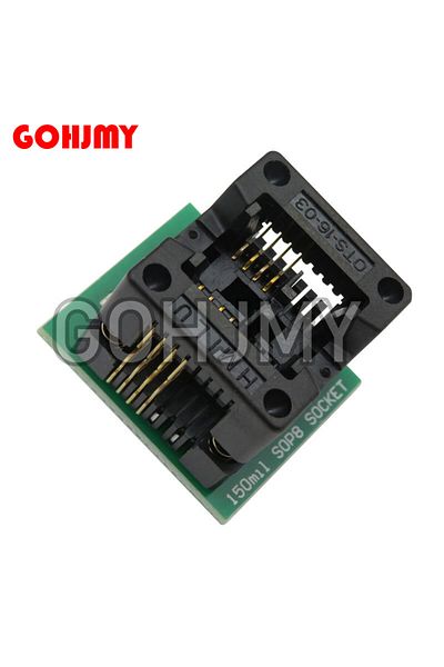GOHJMY 1pcs SOIC8 SOP8 to DIP8 EZ Programmer Adapter Socket Converter Module 150mil
