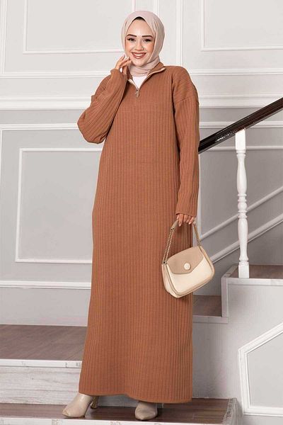 EBRUTESETTÜR Zippered Knitwear Dress