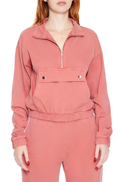 Forever 21 Yarım Fermuarlı Anorak Sweatshirt