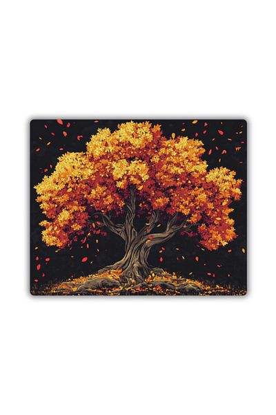 lili hediyelik Mouse Pad με στάμπα δέντρου το φθινόπωρο 18x22 cm