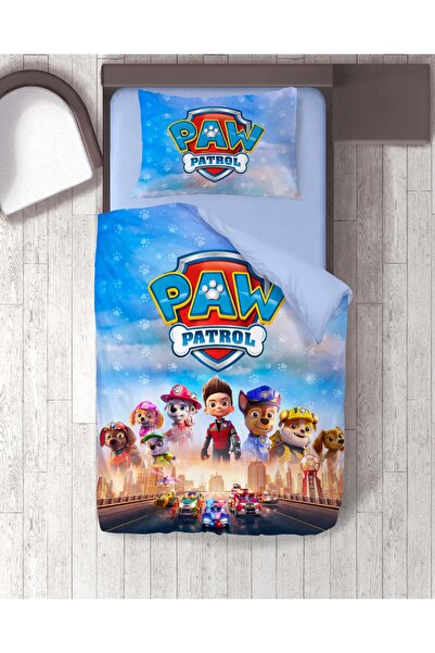 hediyechy Paw Patrol 3D Digital Printed Single Duvet Cover Set - Without Sheets