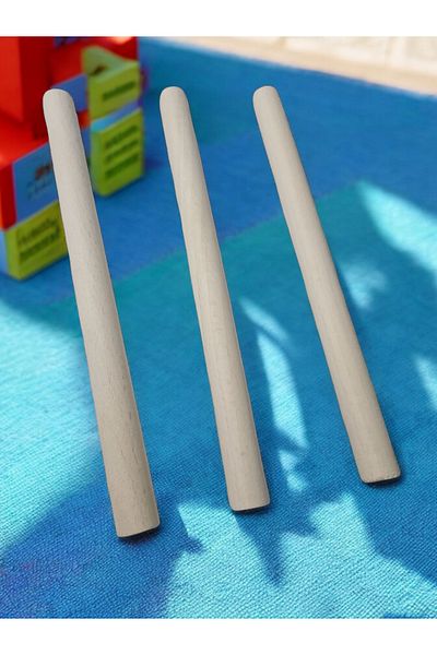HESA 15mm X 200mm Rhythm Stick for Beech Wood Kindergarten Use - Double Sanded, 30Pairs and 60Pcs