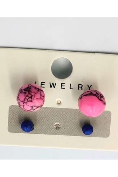 Monalisa Home أقراط فاخرة ملونة غير مشوهة على شكل ديزي