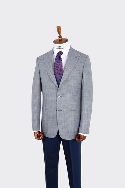 Kadir Büyükkaya Swallow Collar Men's Jacket-Kaw5076S