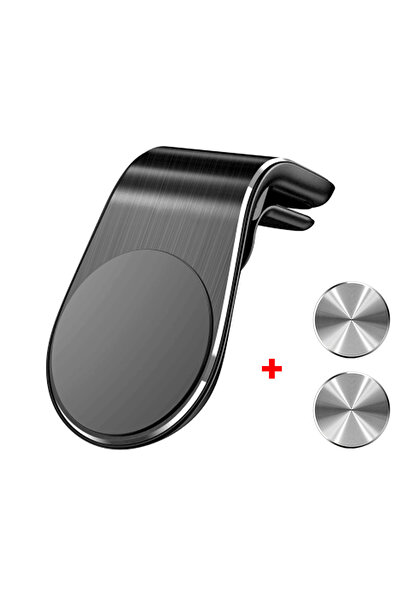 congdi حامل هاتف ثابت أسود مغناطيسي للسيارة بمشبك تثبيت على فتحة التهوية مع د...