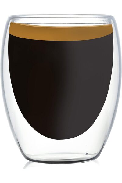 MIBRU Coffee glass vaccum cup 350ml