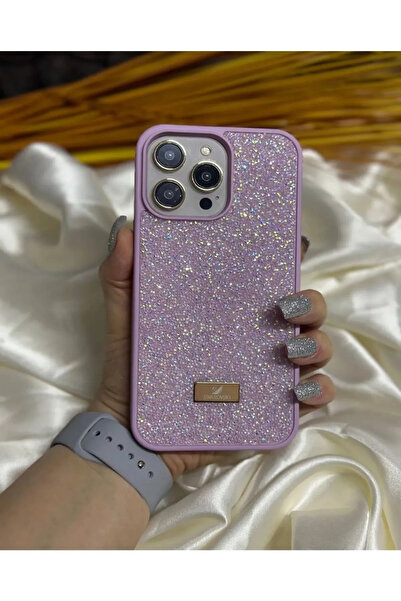 bekcase Iphone 13 Pro Uyumlu Parlak Pırlanta Taşlı Elmas Pullu Işıltılı Parıl...